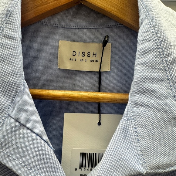 DISSH Light Blue Casual Button-Down Shirt - Picture 2 of 6